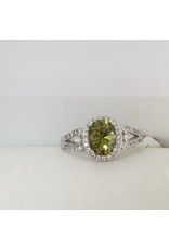 RGC190125 - Olive Green, Silver Ring