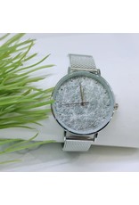 WTB0011- Silver Marble Watch
