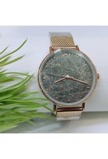 WTB0012- Rose Gold Marble Watch