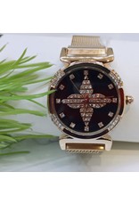 WTB0020- Rose Gold Black Watch