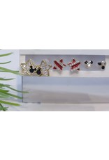 EMA0018 - Gold Star, Mickey Mouse,  Multi-Pack Earring