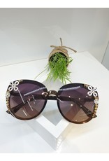 SNA0031- Gold/White/Purple Sunglasses