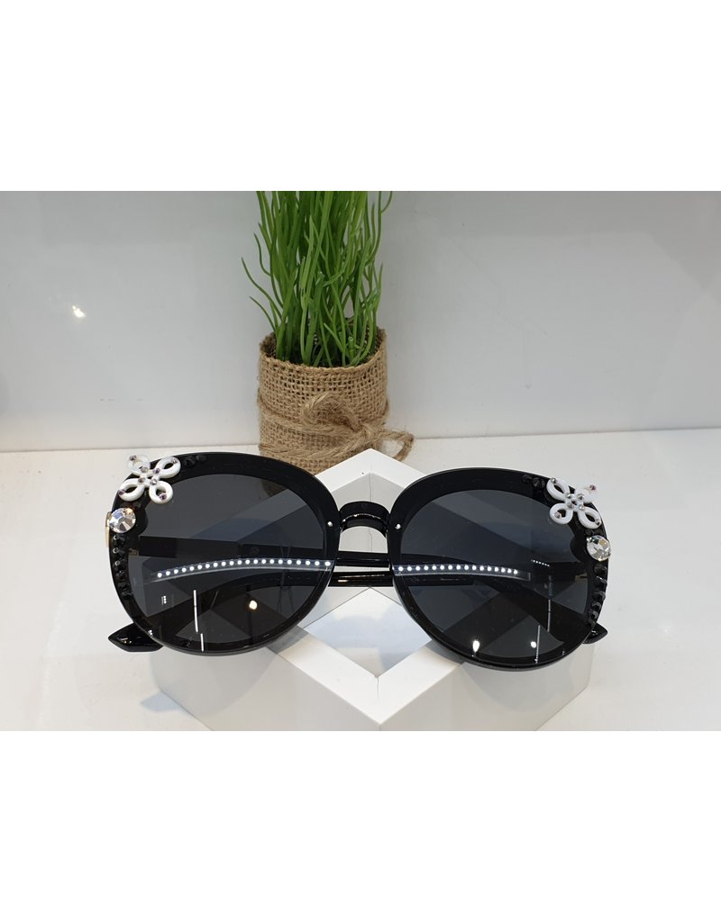 SNA0033- Black/White/Purple Sunglasses