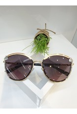 SNA0065- Gold Silver Heart Sunglasses