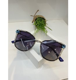 SNA0104- Silver Turquoise Sunglasses