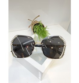 SNA0118- Silver Flower Sunglasses