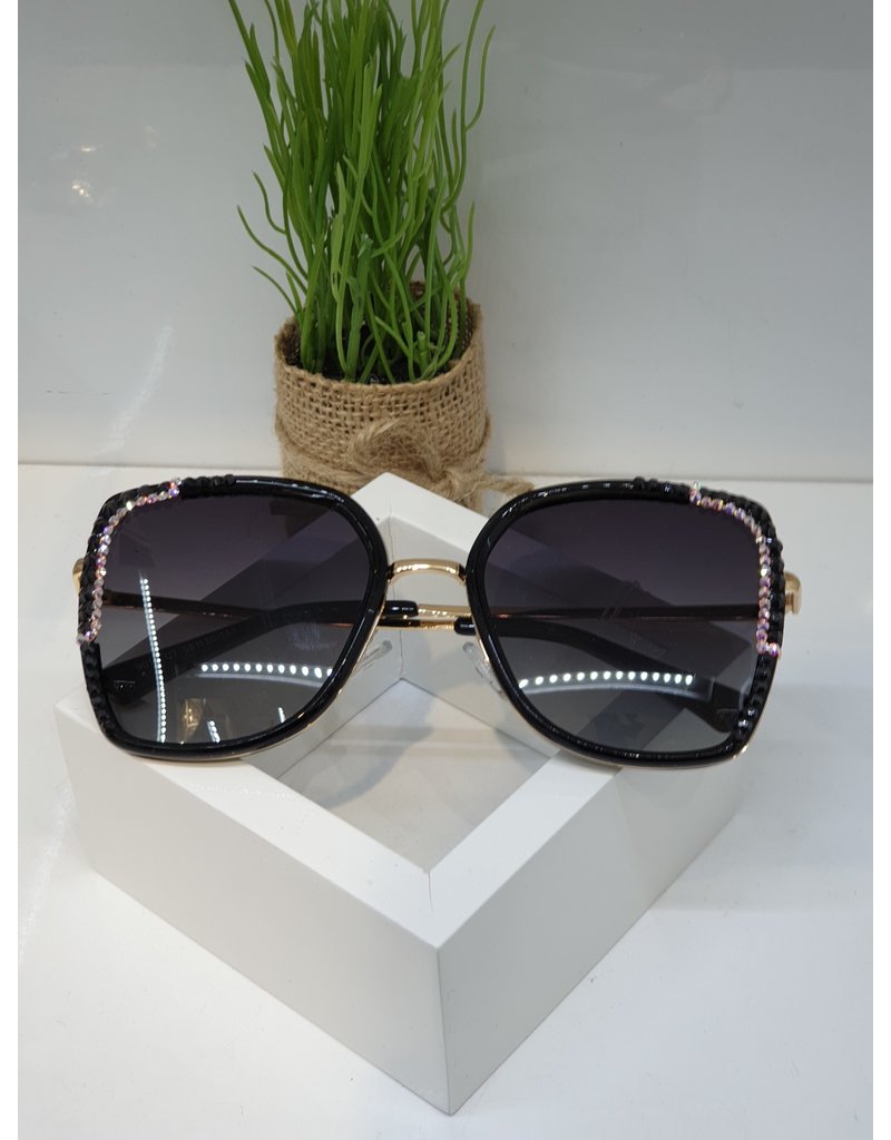 SNA0134- Black Mother Of Pearl Sunglasses