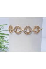 Bjf0014 - Gold Circle Adjustable Bracelet