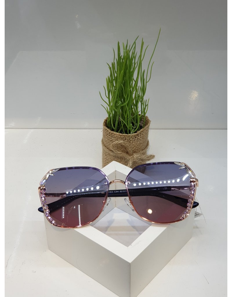 SNA0093- Pink Silver Sunglasses