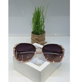 SNA0014- Gold/Pink Bow Sunglasses