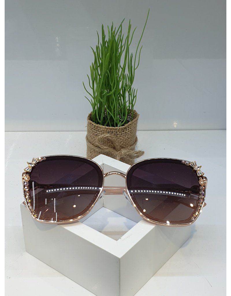 SNA0014- Gold/Pink Bow Sunglasses