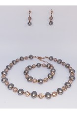 BSF0005 - Rose Gold,  Ball Bracelet Set