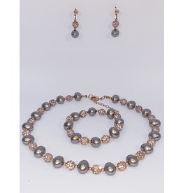 BSF0005 - Rose Gold,  Ball Bracelet Set