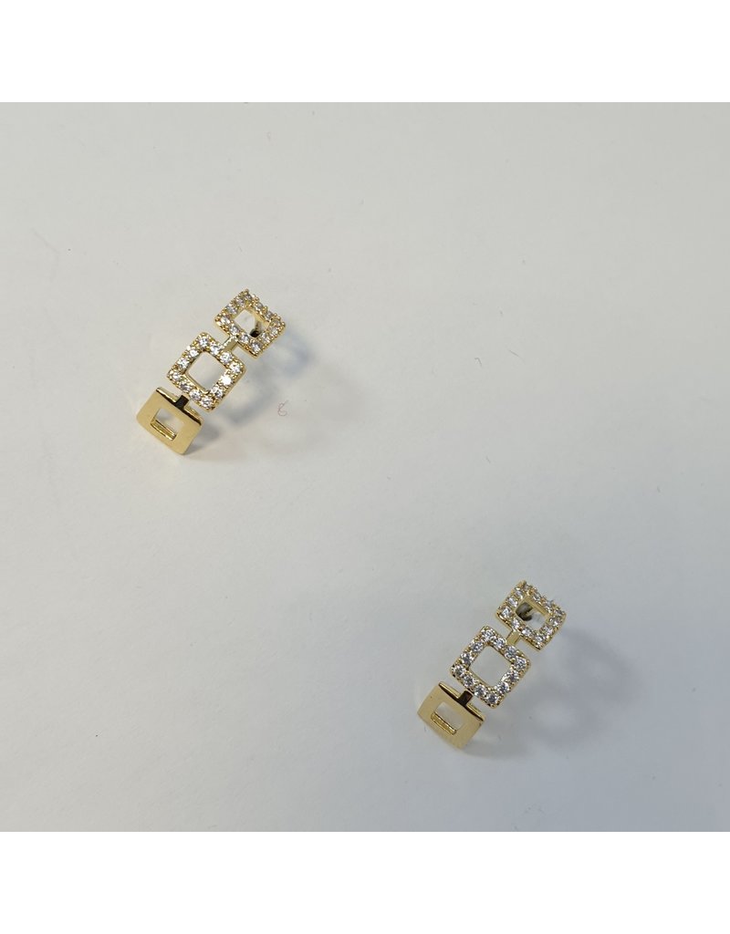 ERH0141 - Gold Square  Earring