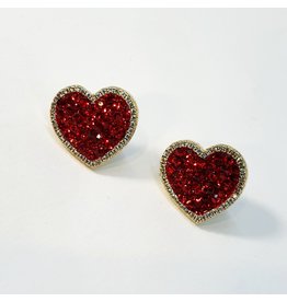 ERH0155 - Gold Red  Earring