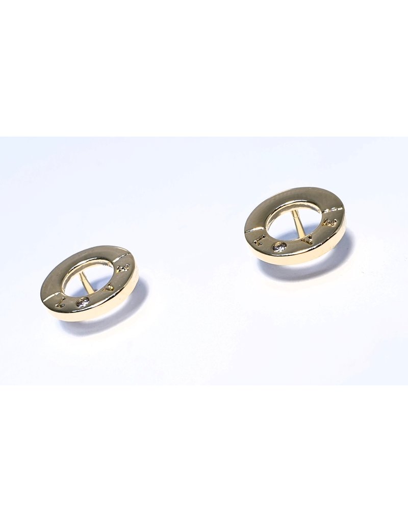 ERH0159 - Gold Circle Earring