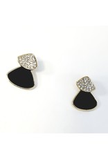 ERH0160 - Gold Black  Earring