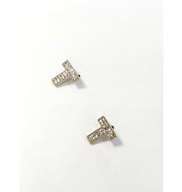 ERH0163 - Gold T Earring
