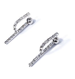 ERH0175 - Silver Chain Drop  Earring 342