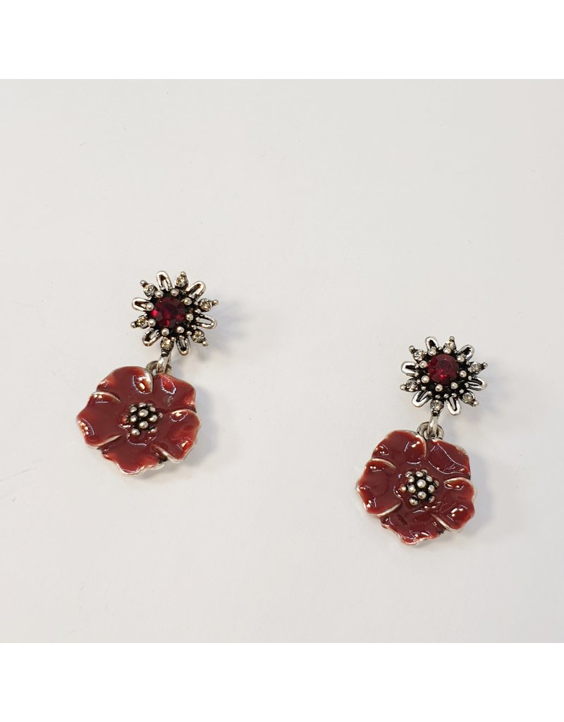 ERH0188 - Red  Earring