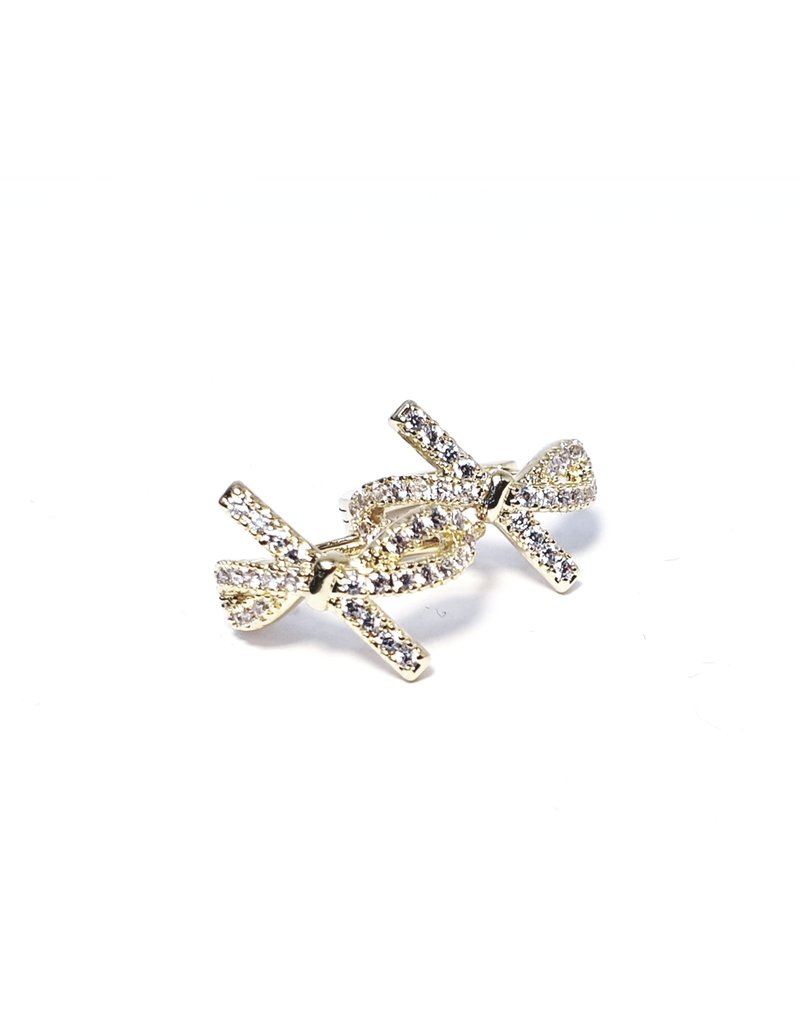 ERH0202 - Gold Bow  Earring