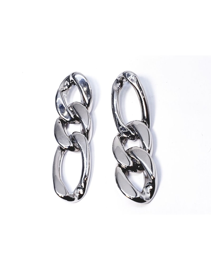 ERH0210 - Silver Big Chain  Earring