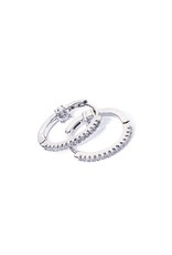 ERH0228 - Silver Hoop  Earring