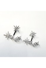 ERH0235 - silver star earring