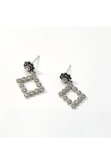 ERH0248 - Silver Diamond  Earring