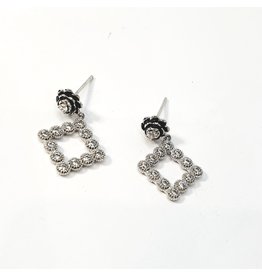 ERH0248 - Silver Diamond  Earring