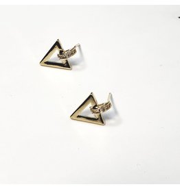 ERH0280 - Gold Triangle Earring