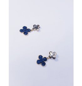 ERH0286 - Gold Blue  Earring