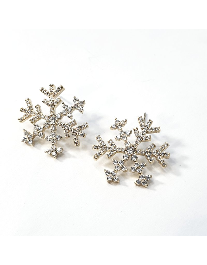 ERH0288 - Gold Snowflake  Earring