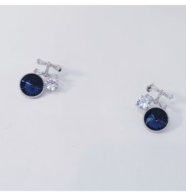 ERH0310 - Silver Blue  Earring