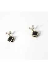 ERH0352 - Gold Black  Earring