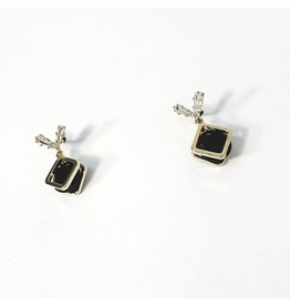 ERH0352 - Gold Black  Earring