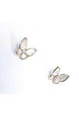 ERH0364 - Gold Butterfly  Earring