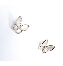 ERH0364 - Gold Butterfly  Earring