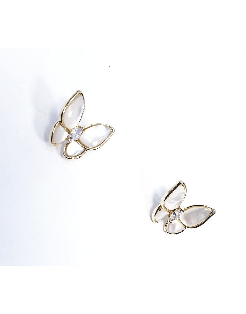 ERH0364 - Gold Butterfly  Earring