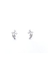 ERH0371 - silver ring earring