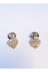 ERH0380 - Gold Circle Heart  Earring