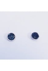 ERH0411 - Silver Blue  Earring