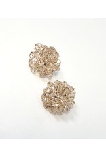 ERH0014 - Pink Rose Gold, Crystal,  Earring