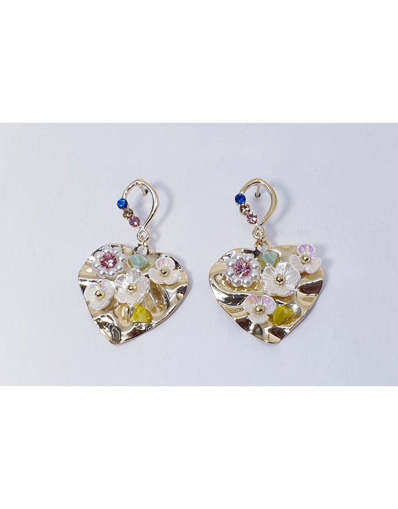 ERH0015 - Gold Flower,  Earring