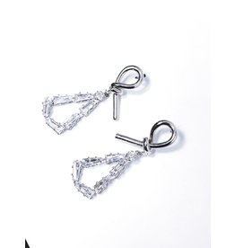 ERH0026 - Silver Drop,  Earring