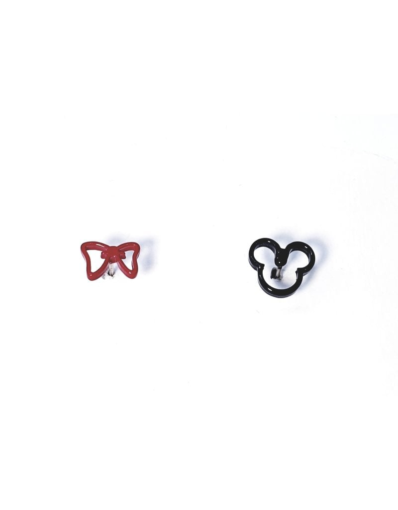 ERH0055 - Black Minnie, Bow,  Earring
