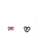 ERH0055 - Black Minnie, Bow,  Earring