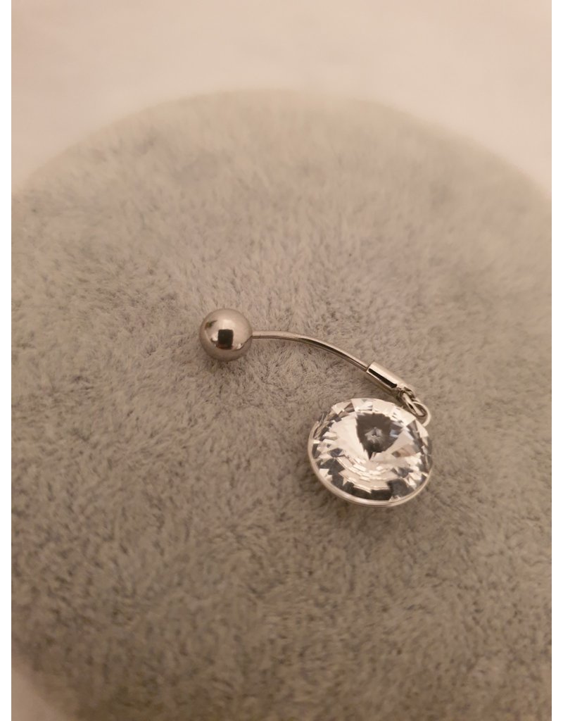 BLA0001-Silver Belly Ring