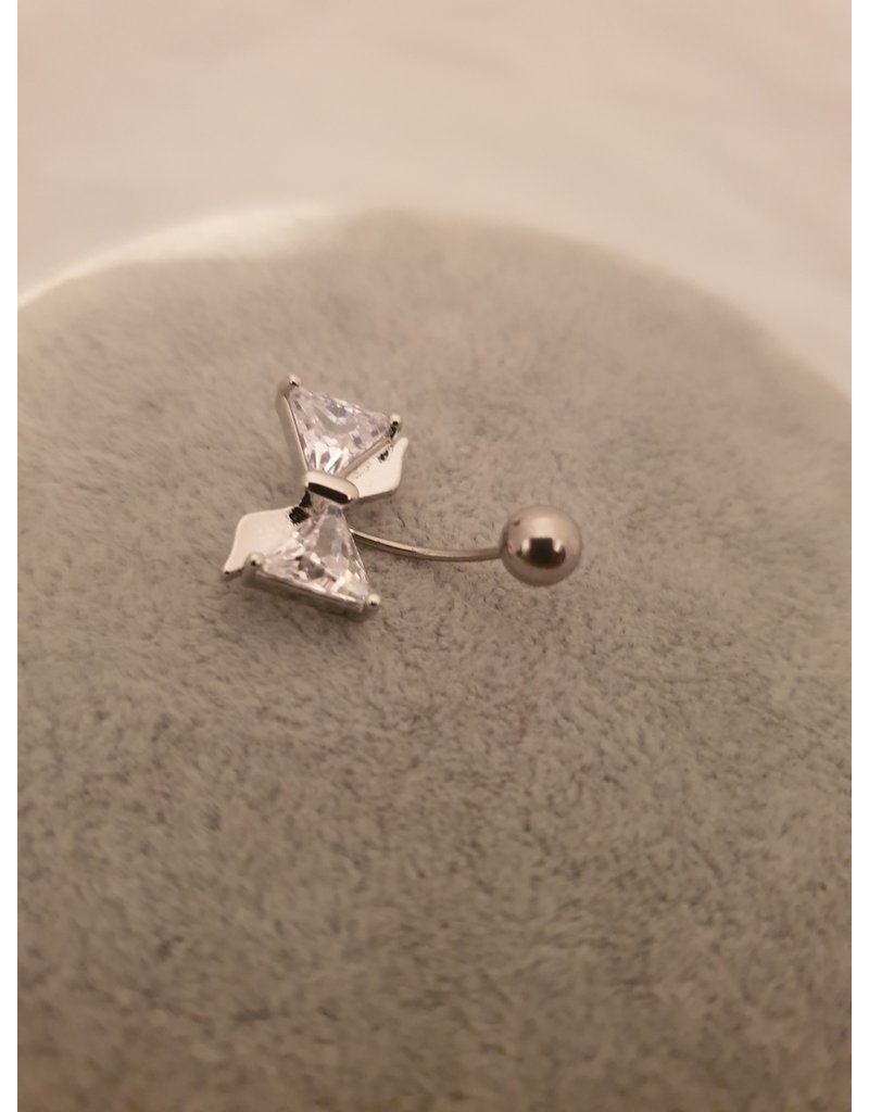 BLA0007-Silver Belly Ring