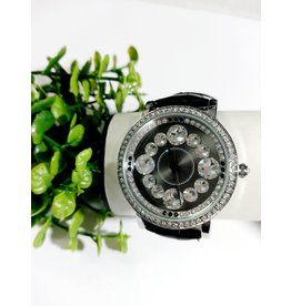 WTA0035 - Black and silver watch